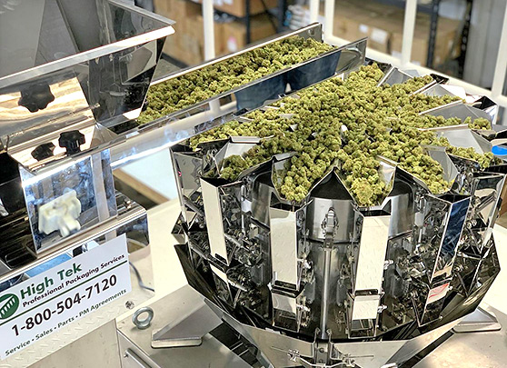 High Tek Automated Cannabis Multi-Head Combination Weigher